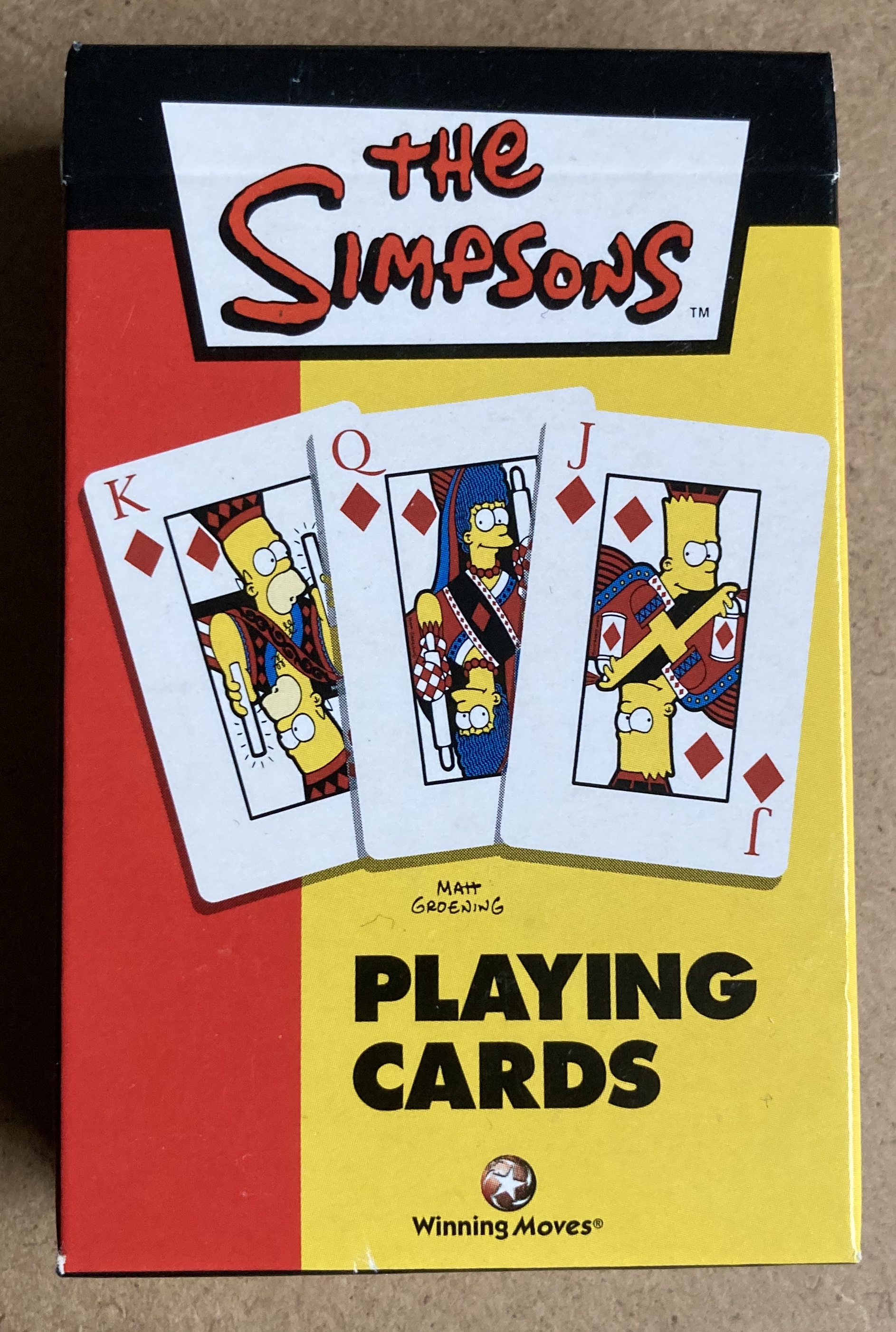 Simpsons Card Table Playing Cards