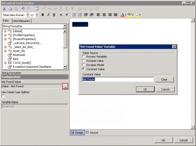 Advanced Text Creator - String Formatter - Configurator