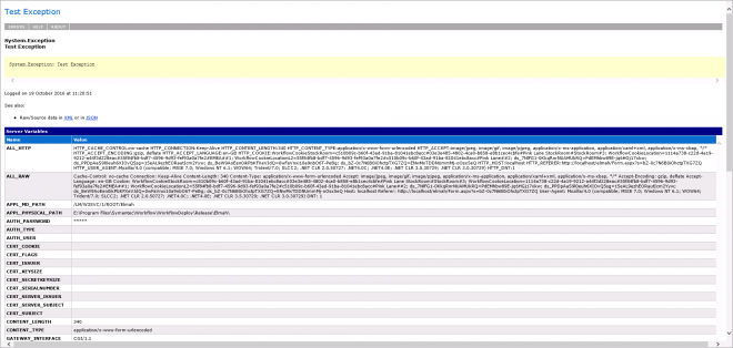 Elmah Log Details Exception Message