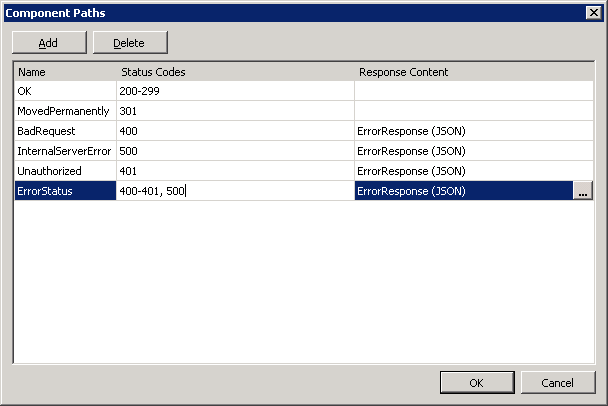 REST Generator - 2 Components - Paths - Multiple