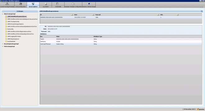 Symantec Workflow Explorer - SymQ Explorer - LBME.WorkflowResponseQueue