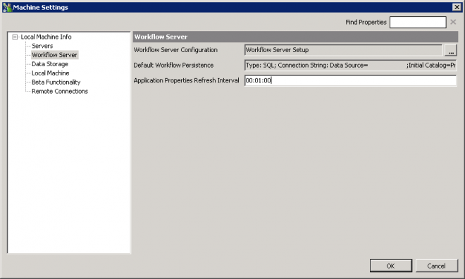 Task Tray Settings - Workflow Server