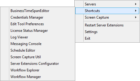 Task Tray Tool - Shortcuts