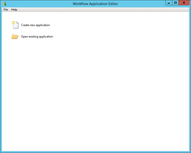 Workflow Application Editor