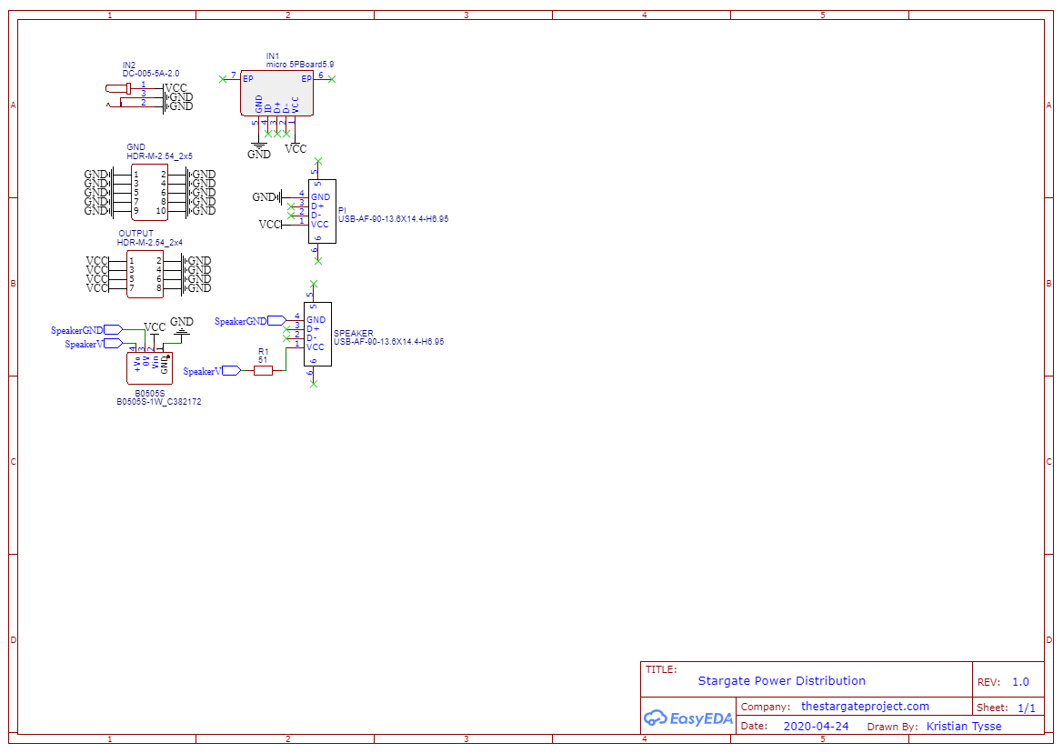 Stargate Power schematic